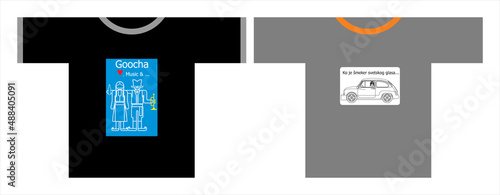 Two T shirts from Serbia, ex Yugoslavia