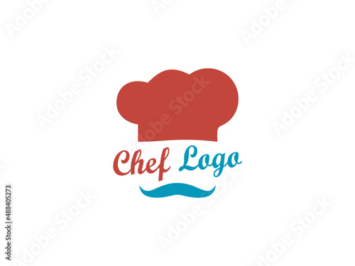 Flat catering logo design vector and template
