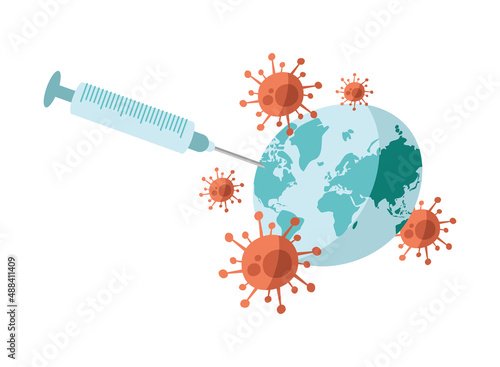planet earth and covid19 vaccine