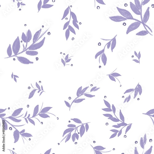 Seamless floral pattern with floral prints. Idea for packaging paper, textiles, printing for clothes