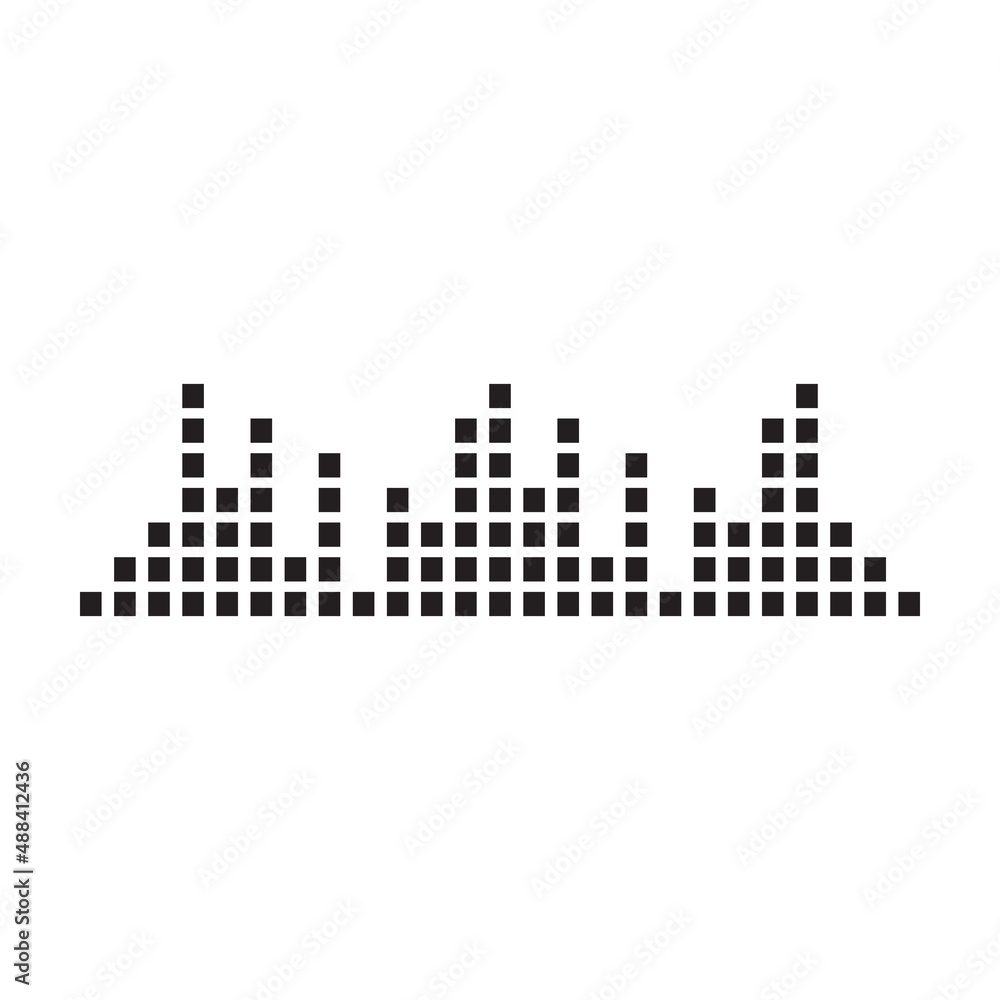 Sound of wave vector icon.Outline vector icon isolated on white background sound of wave .