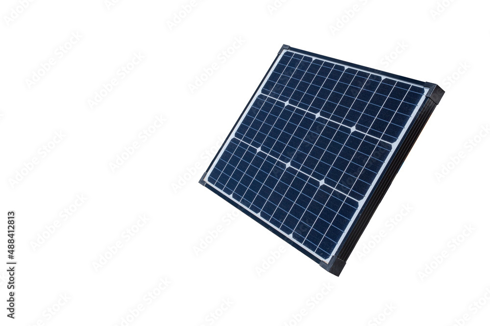 Single photovoltaic panel - white background Single photovoltaic panel - white background