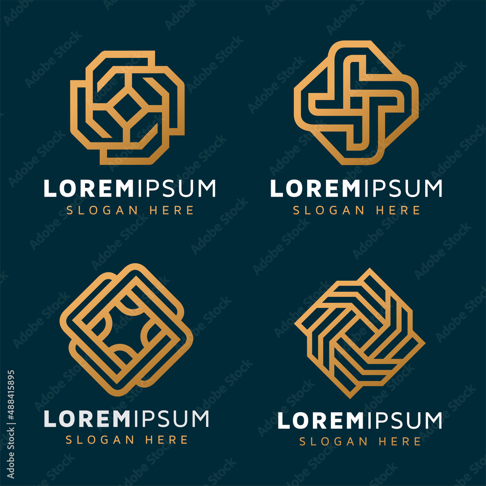 Elegant abstract monoline logo design Elegant abstract monoline logo design