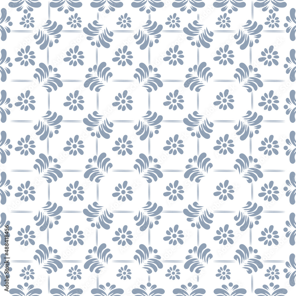 Floral Vintage seamless mandala pattern. Geometric texture vector in illustration