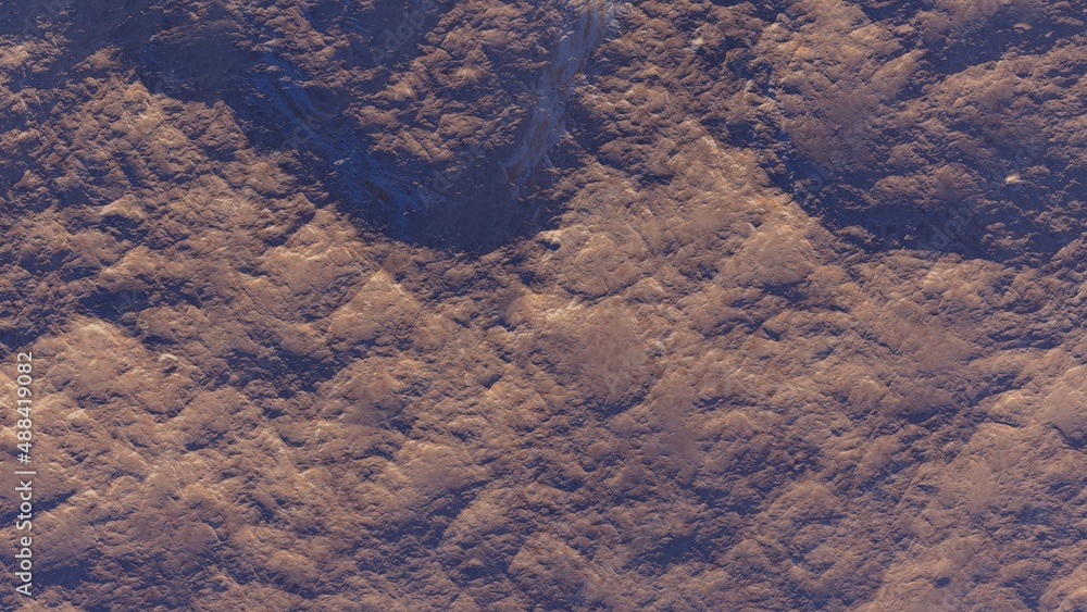 Fototapeta premium abstract aerial view, abstract cosmic texture, top view of alien planet, texture of the exo planet, abstract texture 3d render 