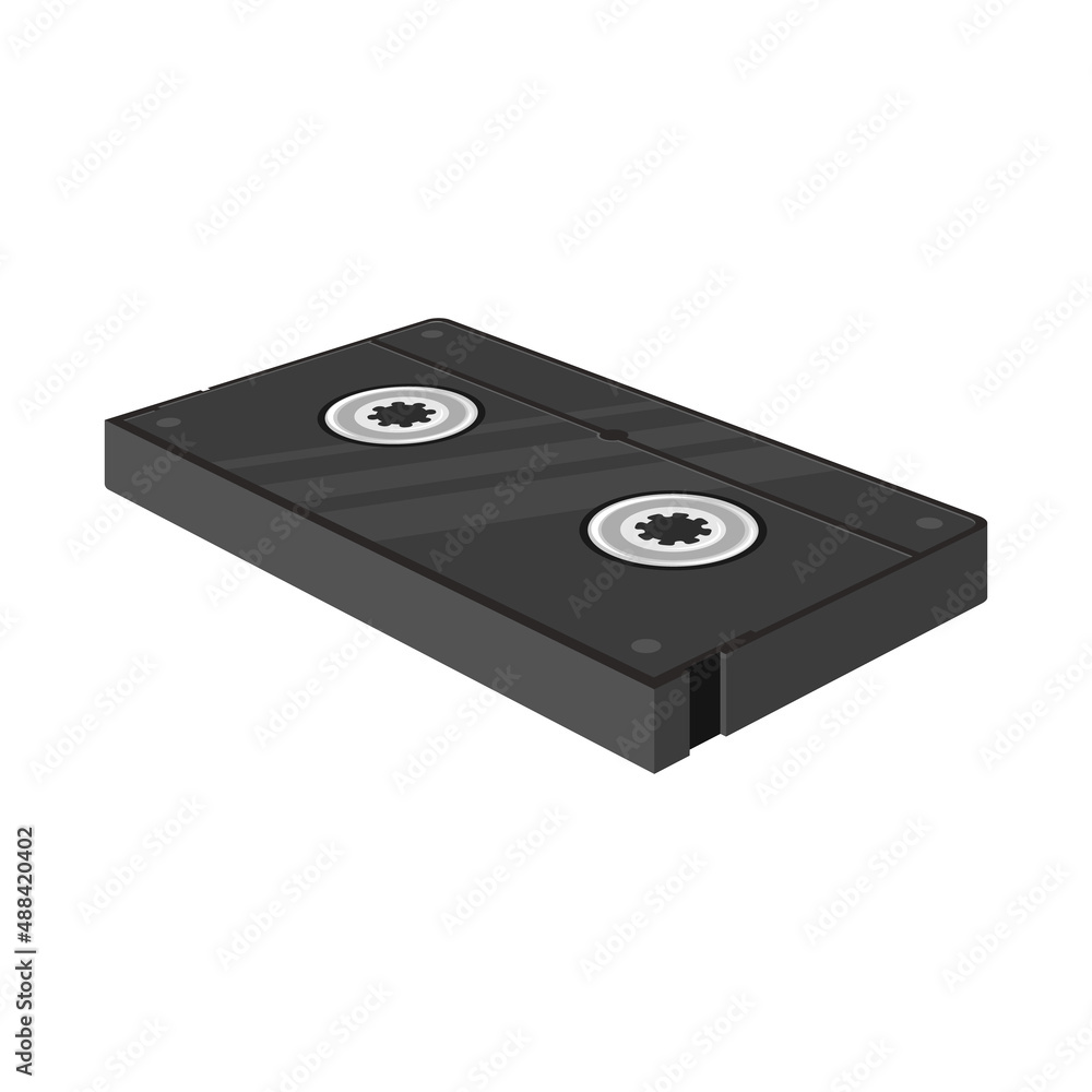 Vector design of videotape and cassette sign. Web element of videotape and tape stock vector illustration. Vector design of videotape and cassette sign. Web element of videotape and tape stock vector illustration.