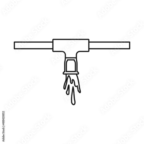 Vector design of system and sprinkler icon. Set of system and suppression stock vector illustration.