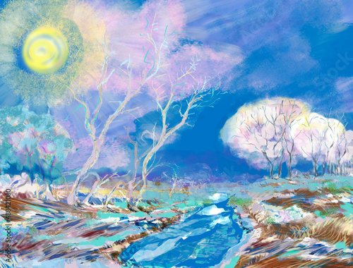 Canvas Print springtime is coming