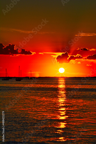 Charlotte Harbor at sunset from Punta Gorda, FL