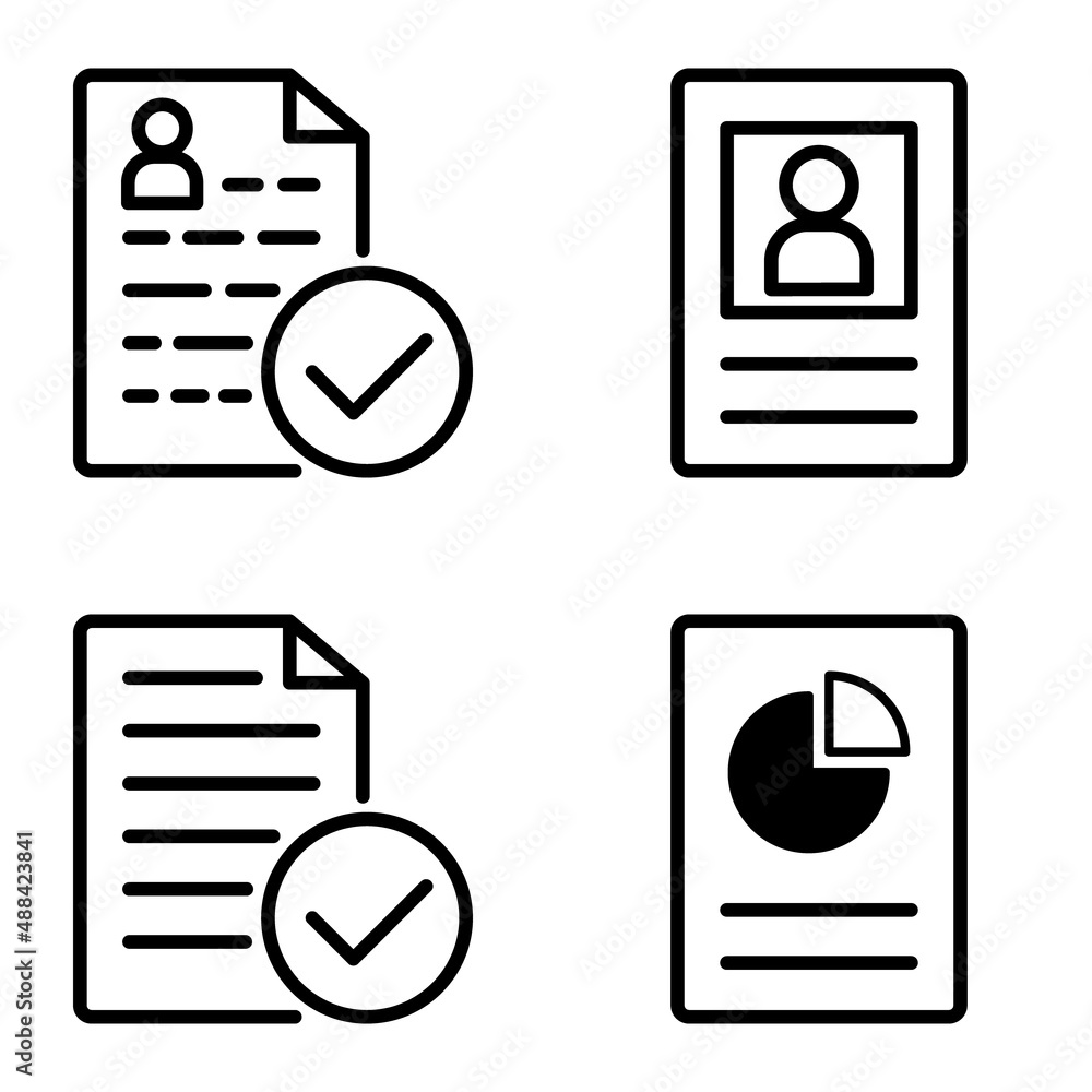 Docs1-2 Flat Icon Set Isolated On White Background Docs1-2 Flat Icon Set Isolated On White Background