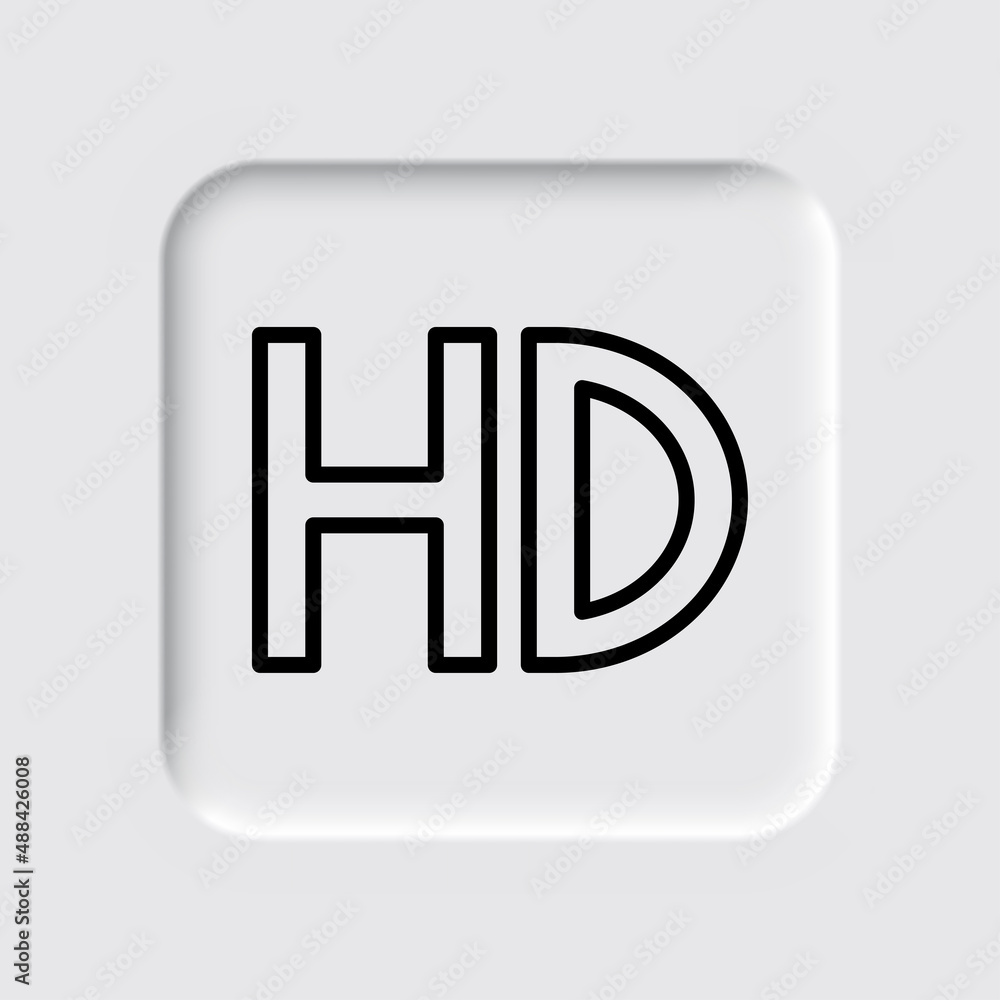 HD simple icon vector. Flat desing. Neumorphism design.ai HD simple icon vector. Flat desing. Neumorphism design.ai