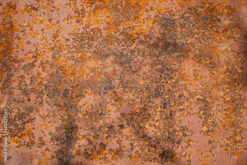 a brown rusty metal plate background 