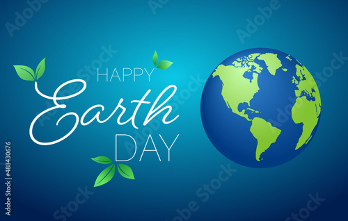 Happy Earth Day background. Vector EPS10.