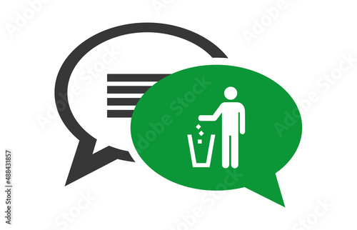 Logo ordures ménagères.