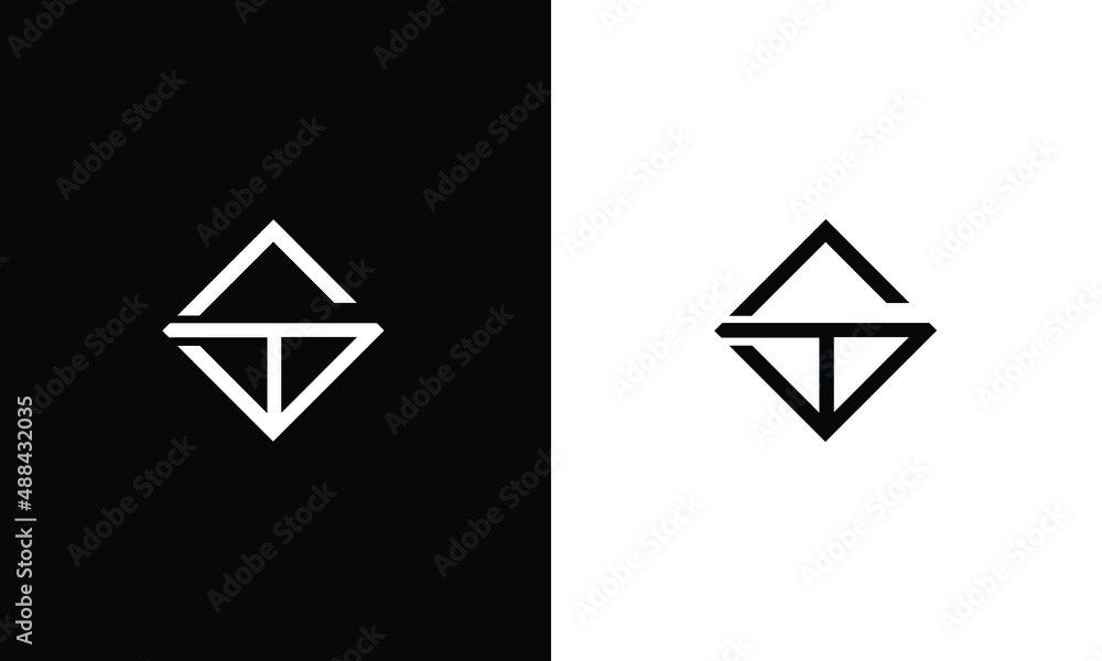 ST alphabet letter monogram vector logo template Stock Vector | Adobe Stock
