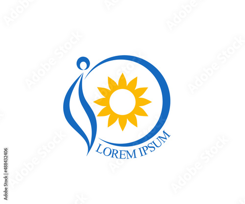 Health care, femininity, motherhood, baby care, pregnancy and gynecology logo design.