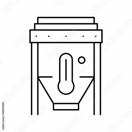 heating sand machine for glass production line icon vector illustration