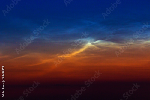 NLC Noctilucent clouds, or night shining clouds, are tenuous cloud-like phenomena in the upper atmosphere of Earth © Josef Cink