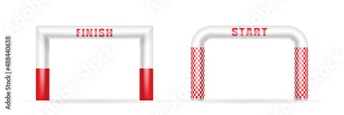 Inflatable arches, start and finish archways for races, marathon and sports events
