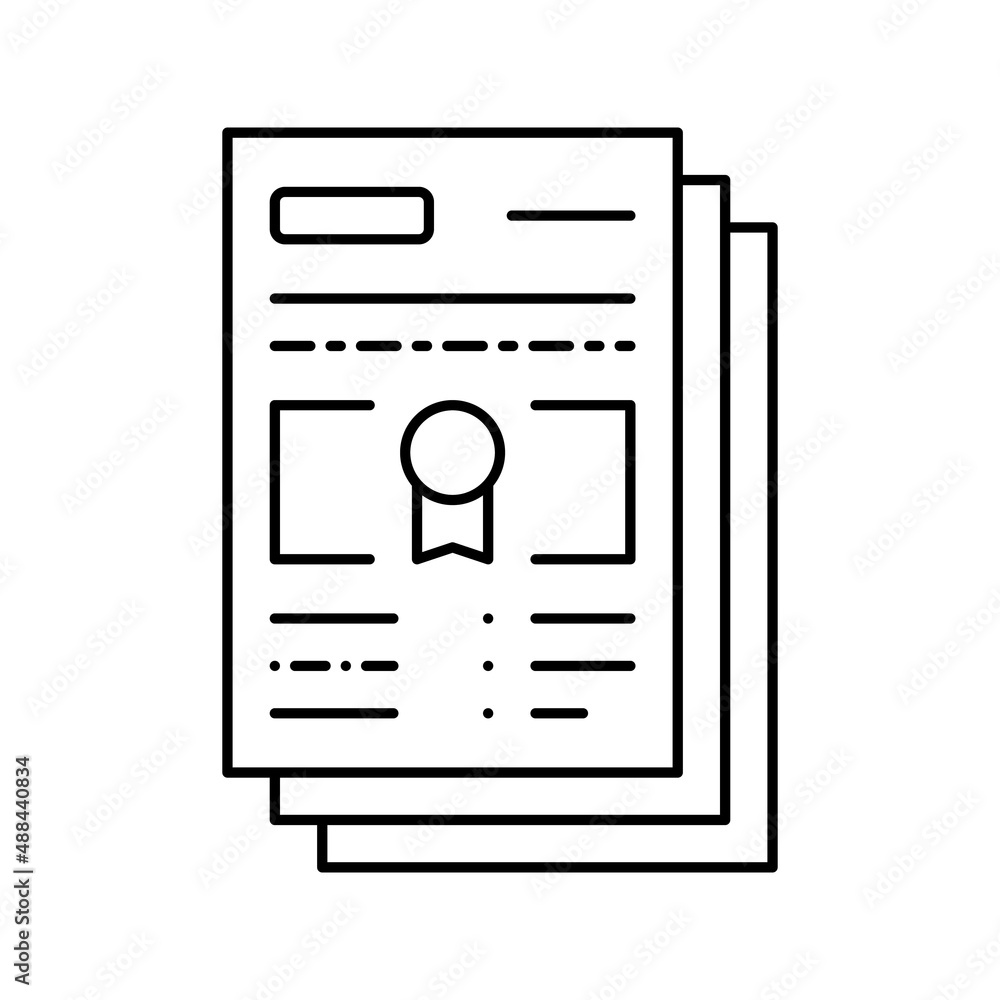 mandatory special audit line icon vector illustration mandatory special audit line icon vector illustration