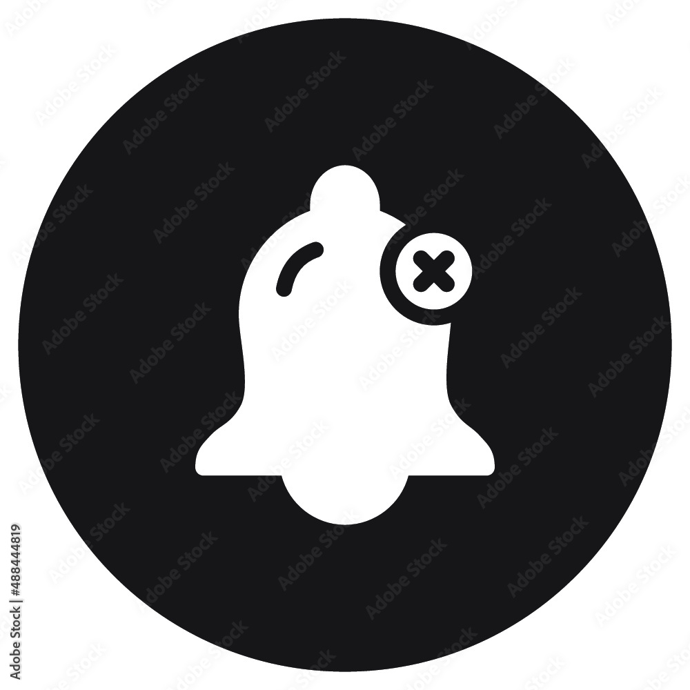 Illustration of Bell Notification design icon Illustration of Bell Notification design icon