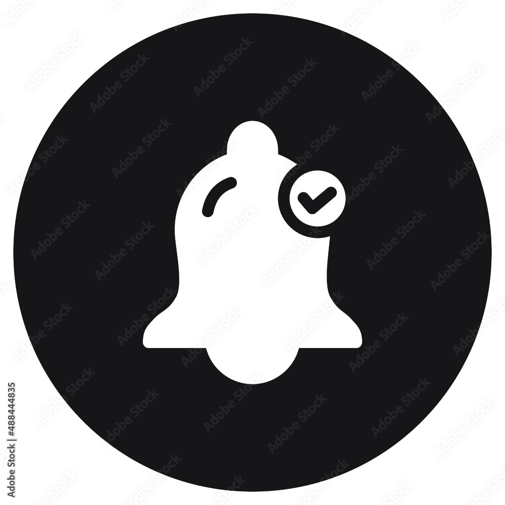 Illustration of Bell Notification design icon Illustration of Bell Notification design icon