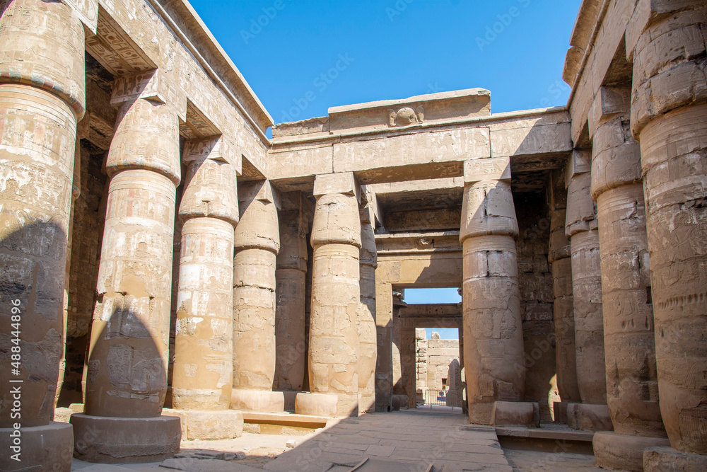 Fototapeta premium The columns of the god Amun The temple of Karnak, in Thebes, dedicated to Amun, was the main cult site in Egypt since the New Kingdom, in Luxor