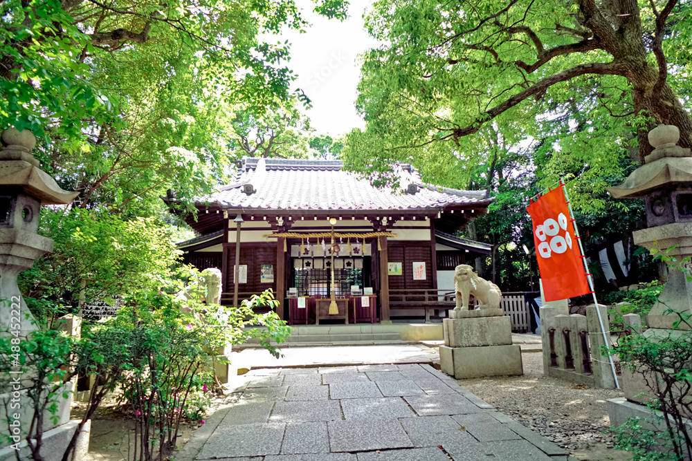 Fototapeta premium 大坂夏の陣真田幸村戦死の地安居神社