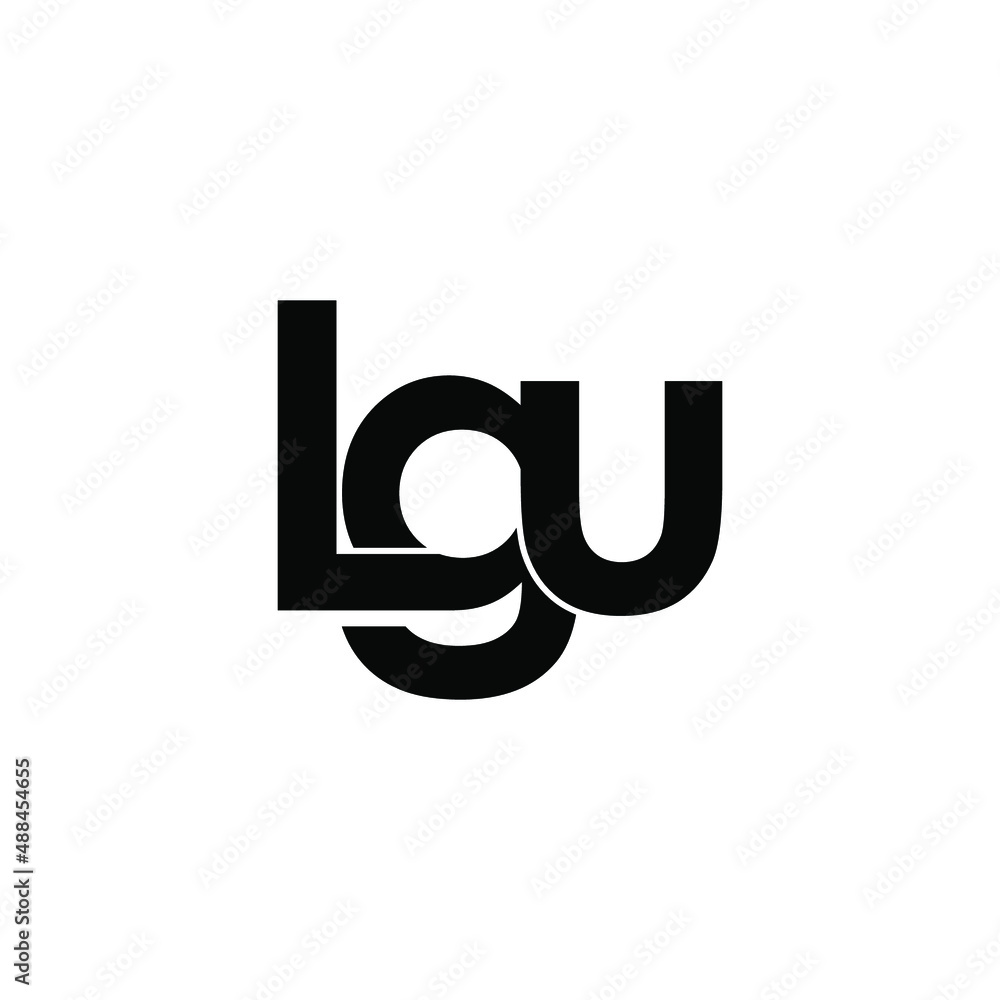 lgu letter original monogram logo design lgu letter original monogram logo design