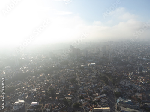 how big is this metropole, aerial view, drone megalopole São Paulo, Brazil photo