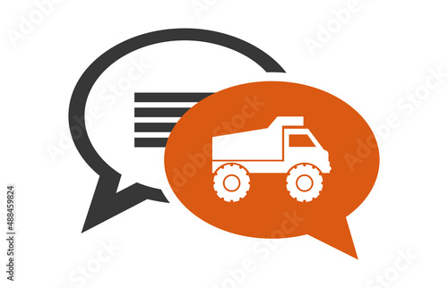 Logo camion chantier.