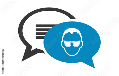 Logo lunettes de protection.