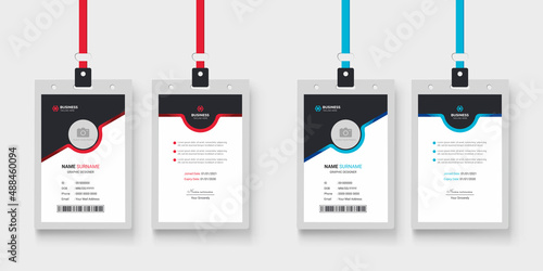 Clean and simple identity card design  |  id card design for your company staff