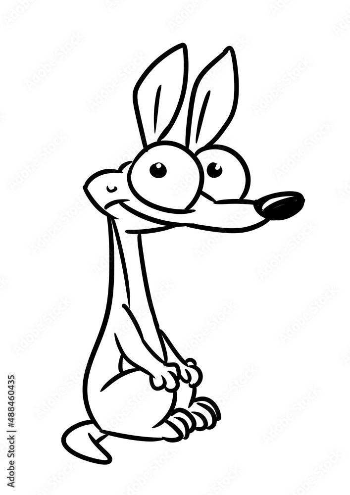 Dog character animal parody illustration cartoon coloring Dog character animal parody illustration cartoon coloring