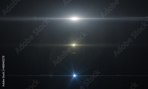 Lens Flare light over background. Easy to add overlay or screen filter over photos