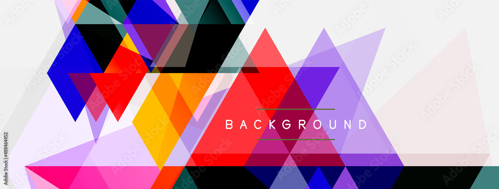 Mosaic triangles geometric background. Techno or business concept, pattern for wallpaper, banner, background, landing page Mosaic triangles geometric background. Techno or business concept, pattern for wallpaper, banner, background, landing page