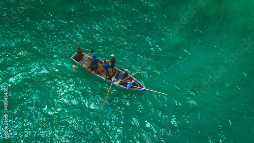 fishermen boat on the water