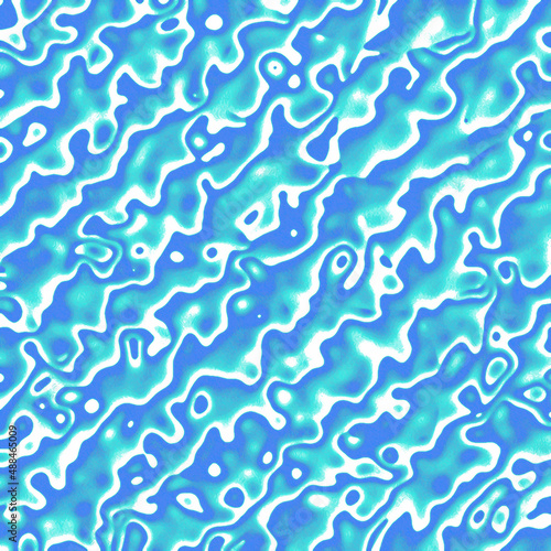 Abstract wavy pattern, turq...