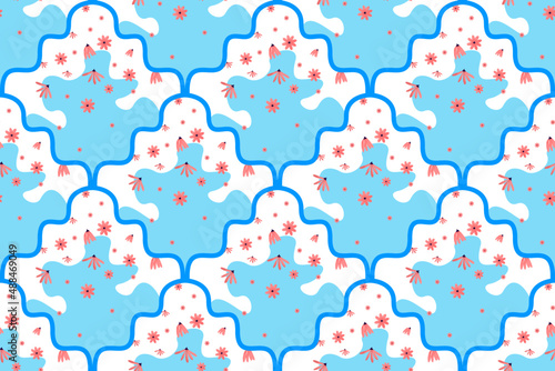 Moroccan ethnic pattern design. Aztec fabric carpet mandala ornament ethnic patterns chevron textile decoration wallpaper. Turkey African Indian traditional vector illustrations background