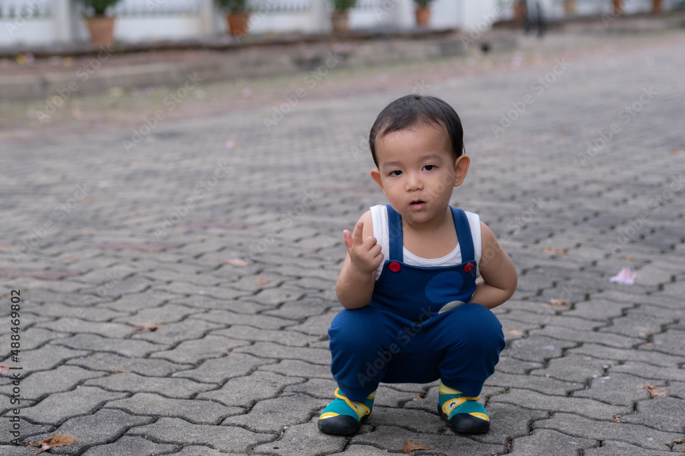 Happy Asian Little Baby Boy Smile face Happy Asian Little Baby Boy Smile face
