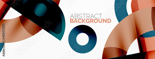 Color geometric stripes, lines abstract background. Minimal geometric template for wallpaper, banner, presentation