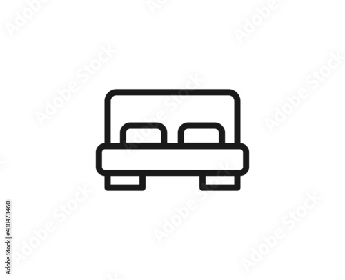 Constraction line icon on white background