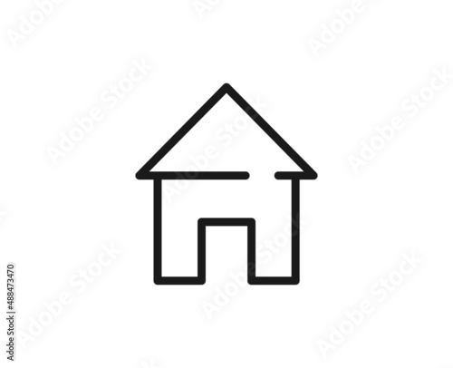Constraction line icon on white background