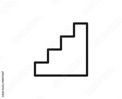 Constraction line icon on white background