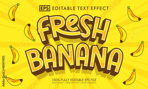 Fresh Banana editable text effect