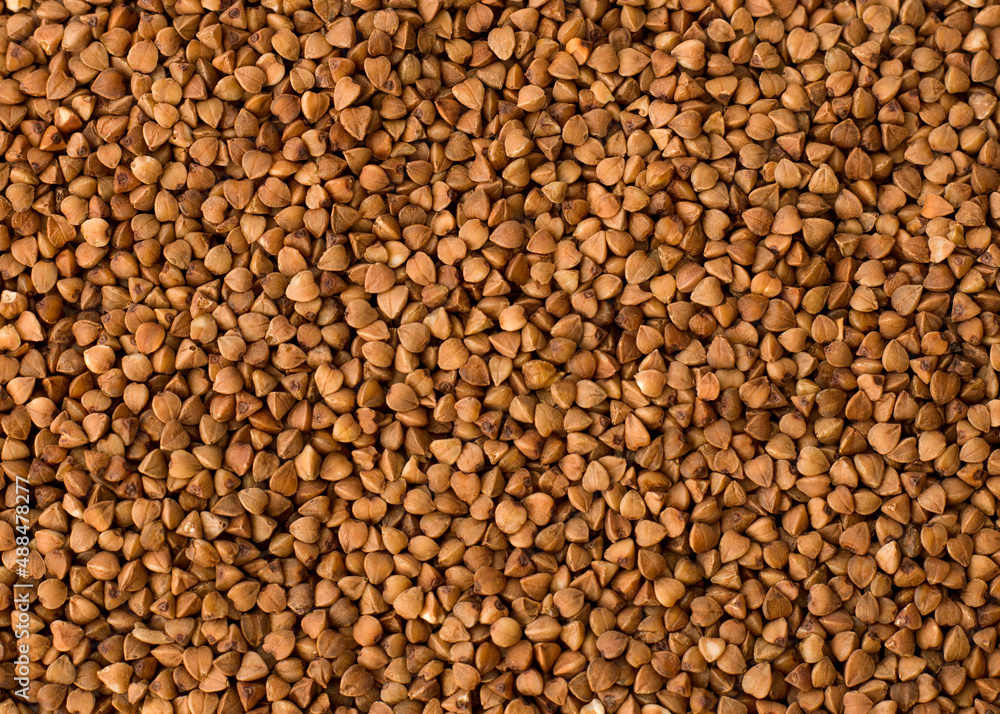 Scattered buckwheat background. Scattered buckwheat background.