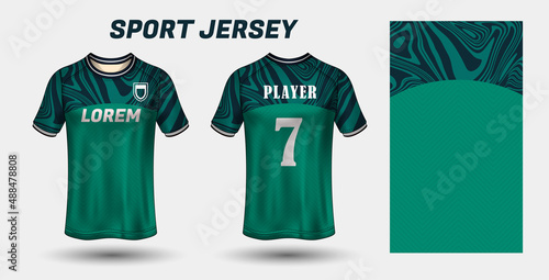 Sport jersey design fabric textile template