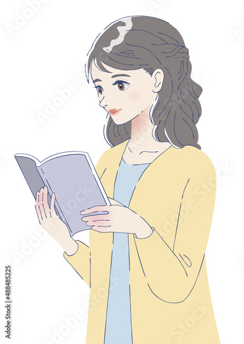読書する女性