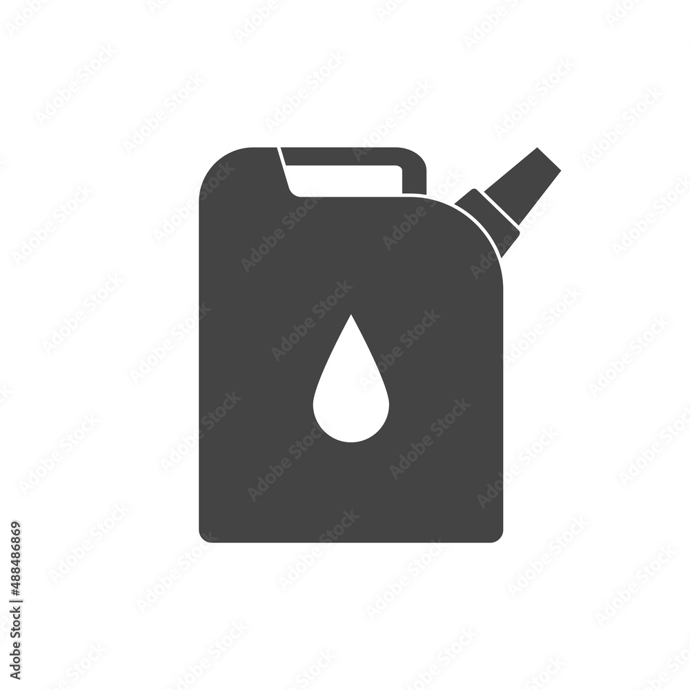 Obraz premium Vector icon of machine oil on white isolated background. Layers grouped for easy editing illustration. For your design.