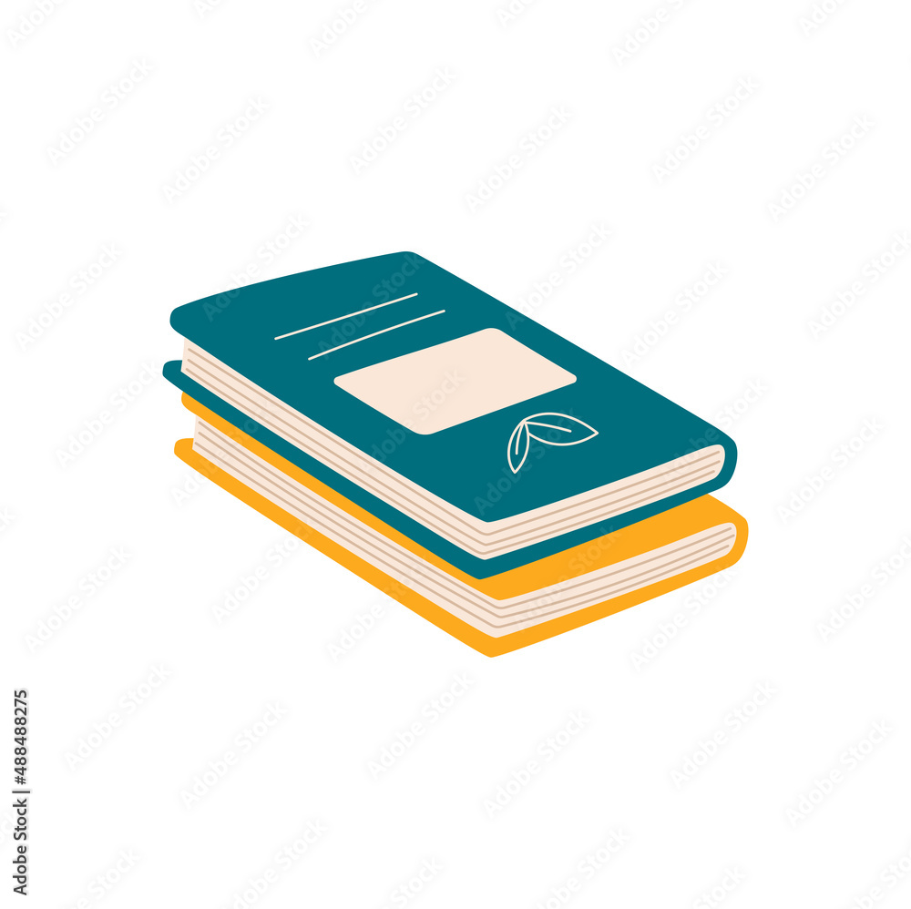 Diary books in hardcover, two or pair of textbooks isolated flat cartoon brochure with hardback. Vector encyclopedia or magazine symbol of education, learning and studying, closed albums or booklets Diary books in hardcover, two or pair of textbooks isolated flat cartoon brochure with hardback. Vector encyclopedia or magazine symbol of education, learning and studying, closed albums or booklets